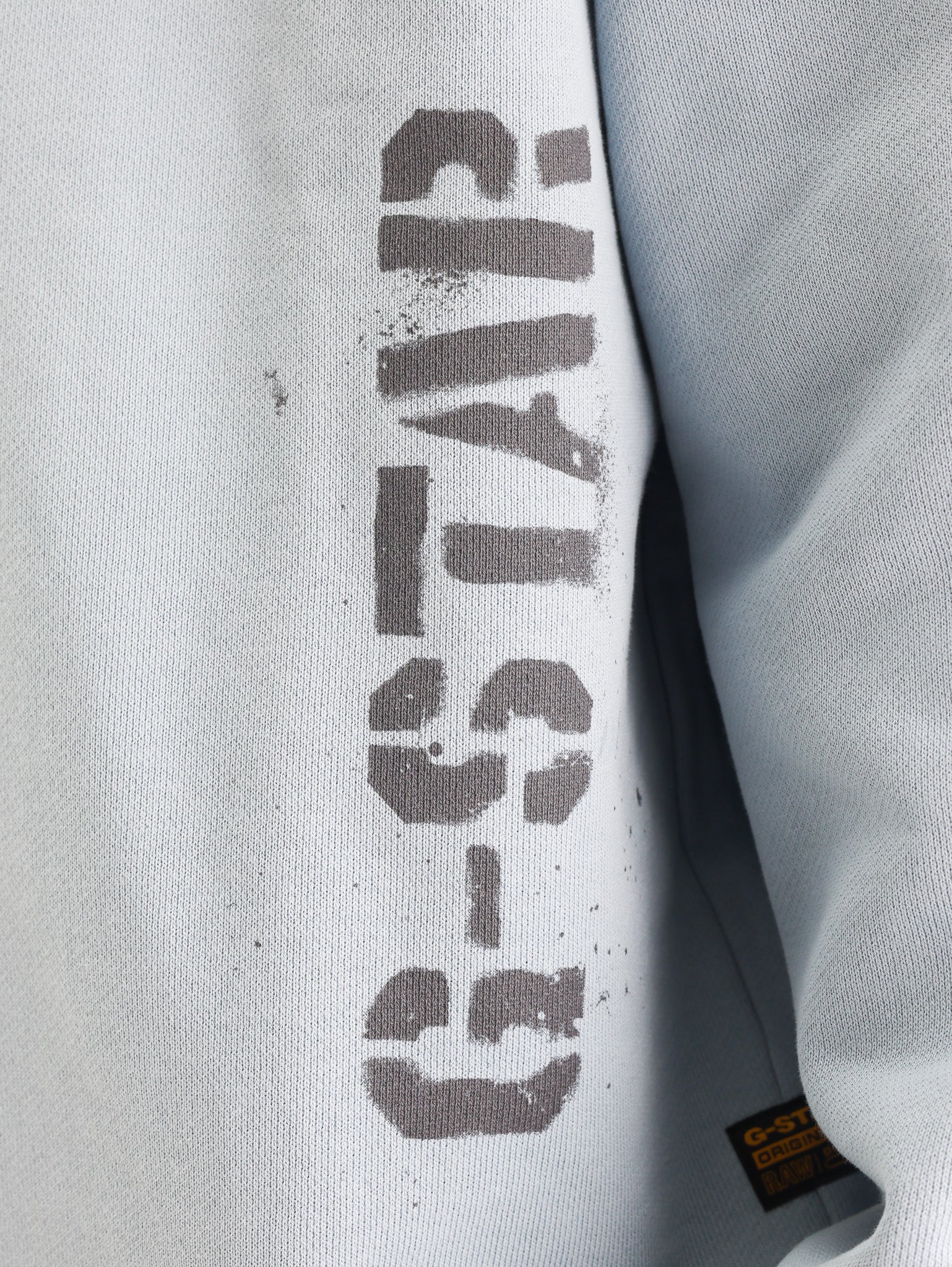 G-Star Sweater Sprayed 89 Graphic Loose Light Blue
